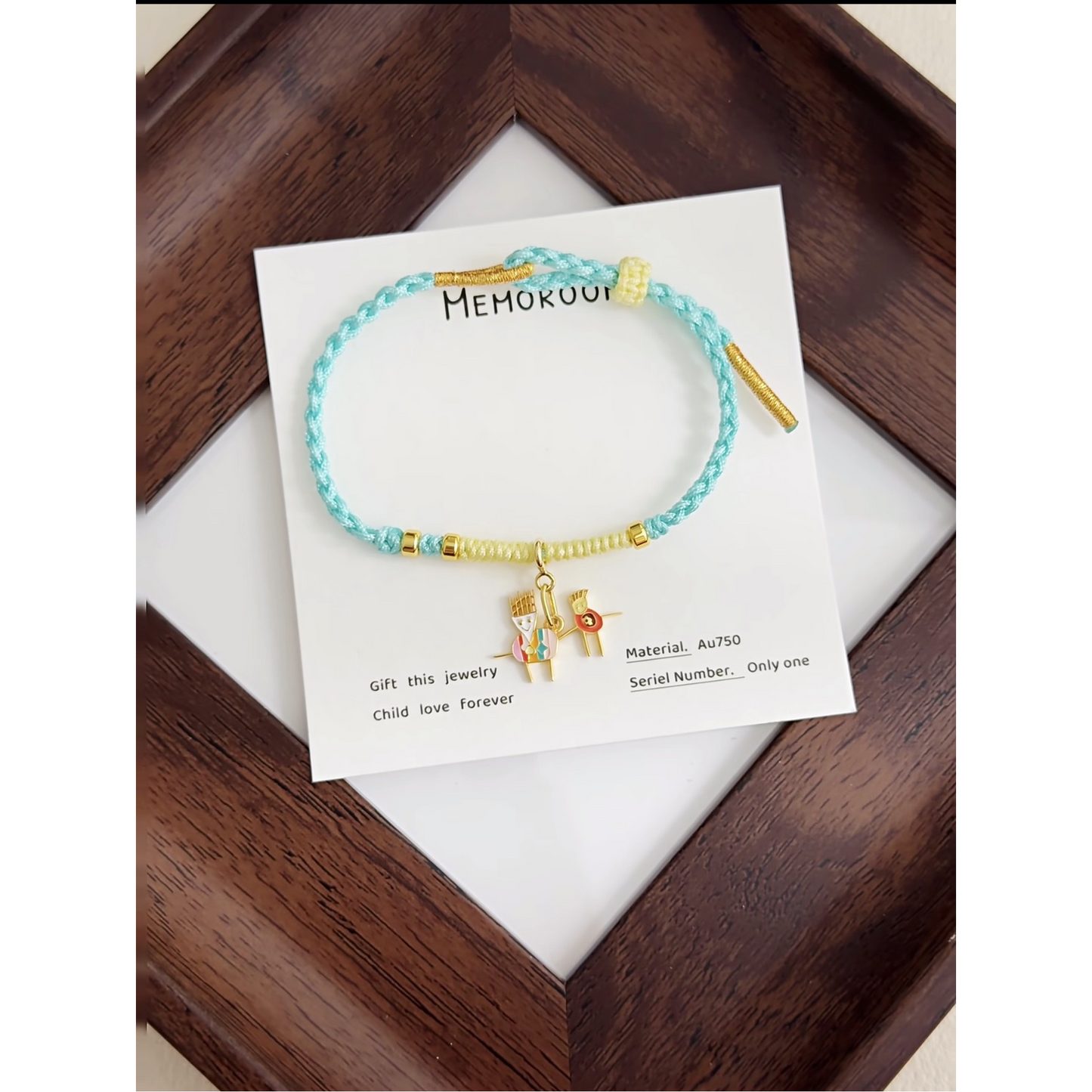 Custom Sterling Silver Kids Art Bracelet, Wearable Child Drawing Keepsake