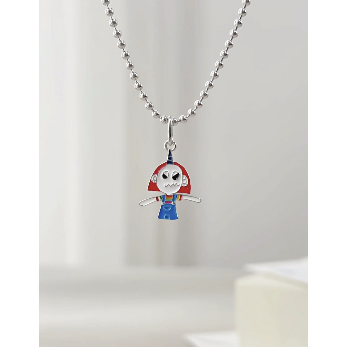 Custom Children's Drawing Pendant, Sterling Silver Enamel Necklace, Mom Keepsake Jewellery