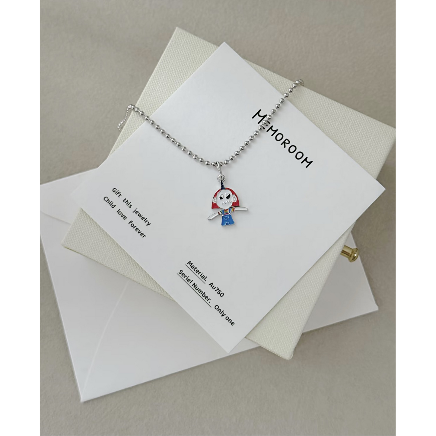 Custom Children's Drawing Pendant, Sterling Silver Enamel Necklace, Mom Keepsake Jewellery