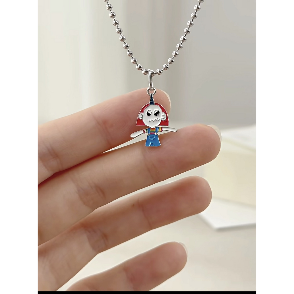 Custom Children's Drawing Pendant, Sterling Silver Enamel Necklace, Mom Keepsake Jewellery