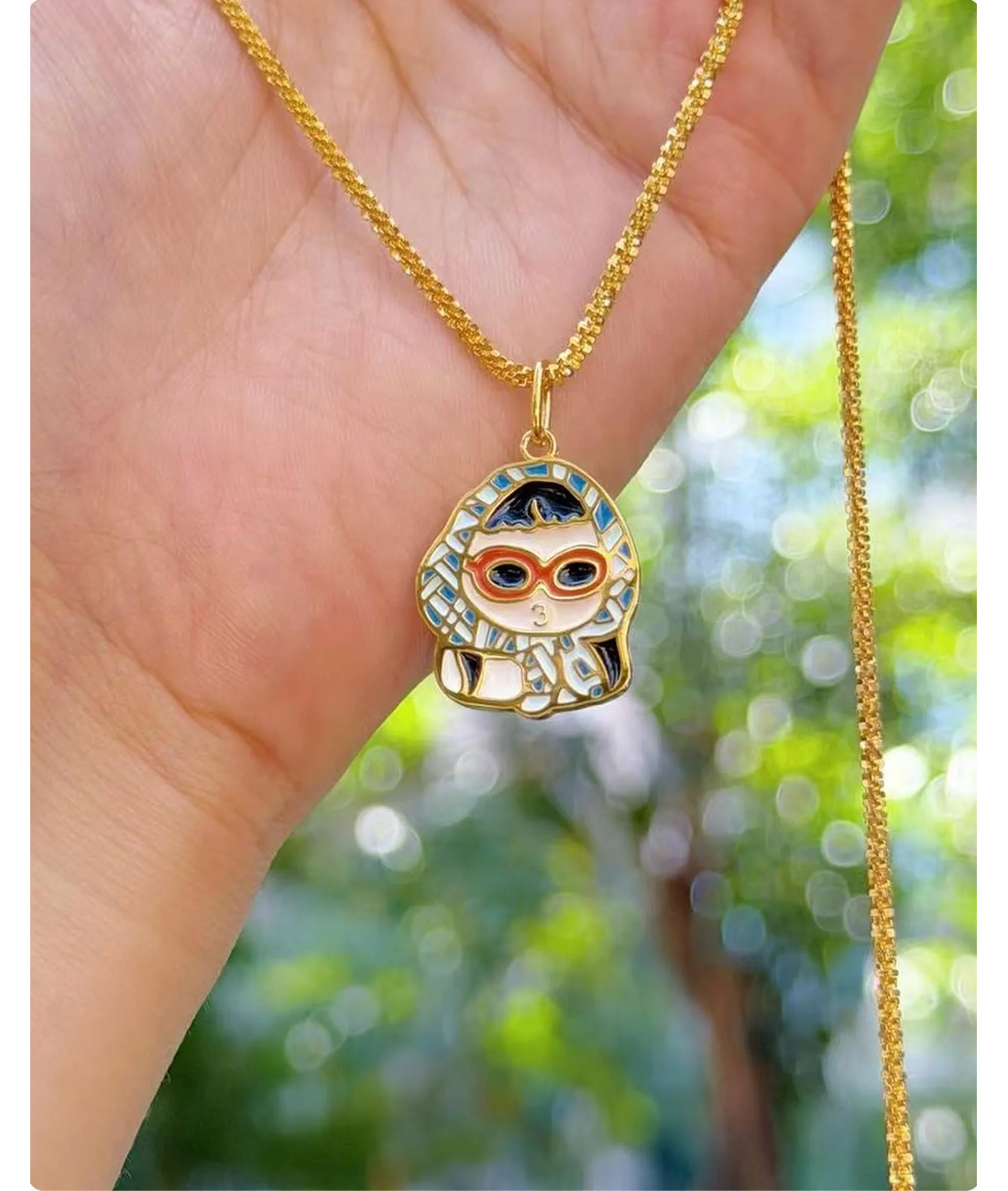 Custom Kids Artwork Necklace, Sterling Silver Enamel Family Keepsake, Handwriting Jewelry
