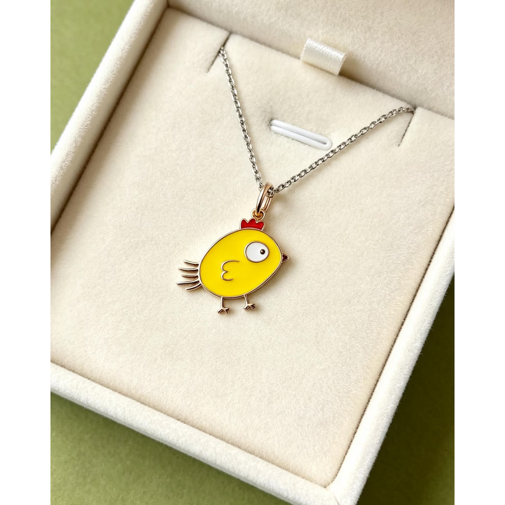 Custom Child Artwork Sterling Silver Enamel Pendant Necklace, Personalized Keepsake Jewelry