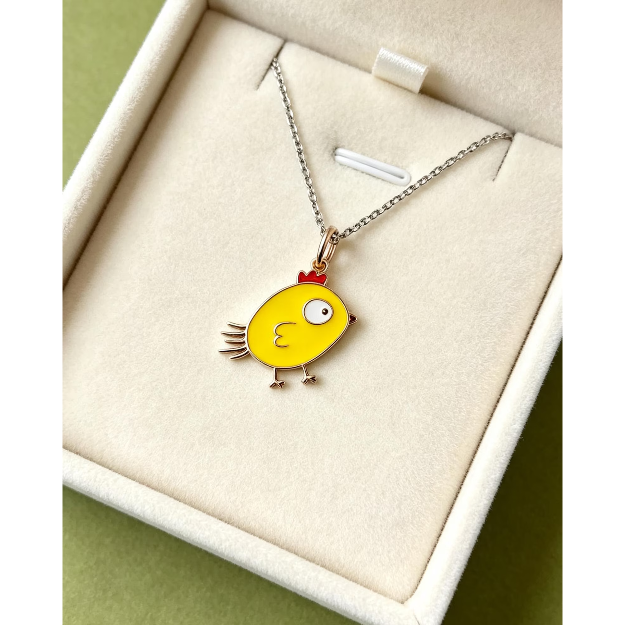 Custom Child Artwork Sterling Silver Enamel Pendant Necklace, Personalized Keepsake Jewelry